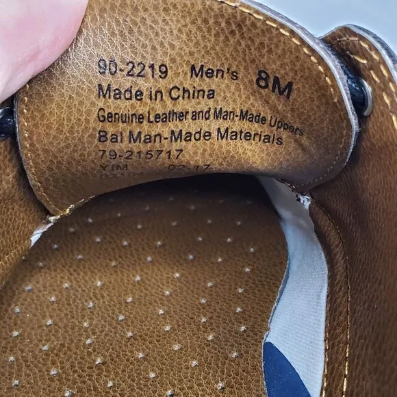 Dockers Mens Brown Gordon Cap-Toe Oxford Dress Shoes Size 8M Genuine Leather