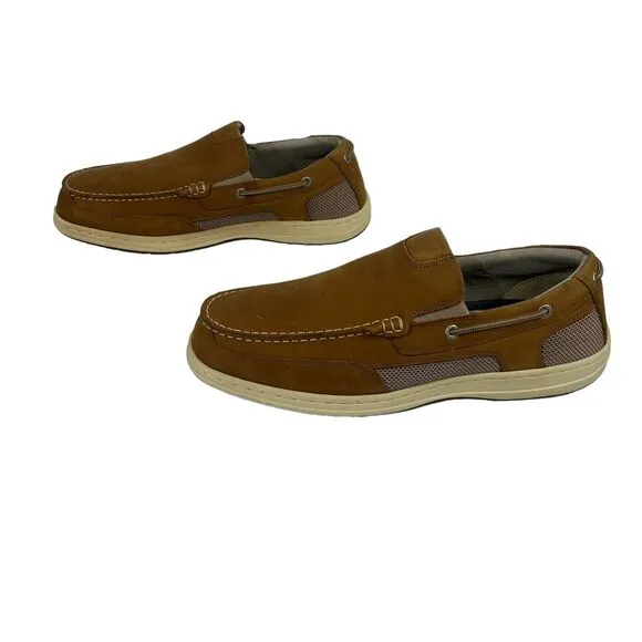 Dockers Tiller Leather Casual Slip On Loafer Boat Shoe Stain Defender Men’s 12W
