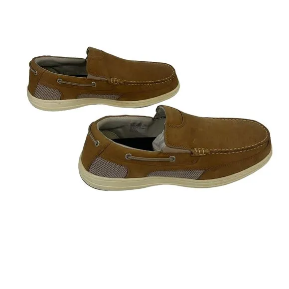 Dockers Tiller Leather Casual Slip On Loafer Boat Shoe Stain Defender Men’s 12W