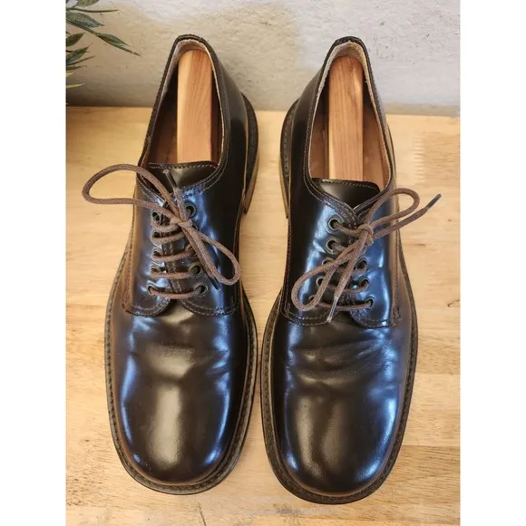 DOLCE &amp; GABBANA Vero Cuoio Shoes Brown Leather Dress Derby Formal US 10  $800