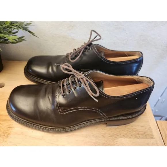 DOLCE &amp; GABBANA Vero Cuoio Shoes Brown Leather Dress Derby Formal US 10  $800