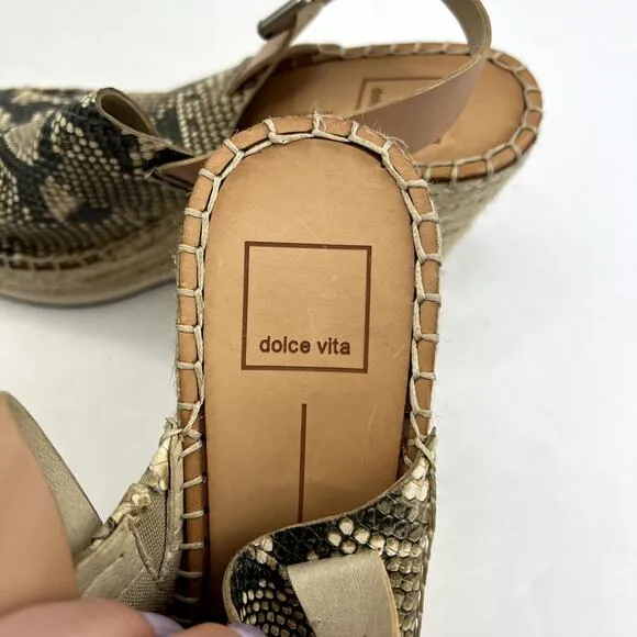 Dolce Vita Shan Snakeskin Platform Wedges