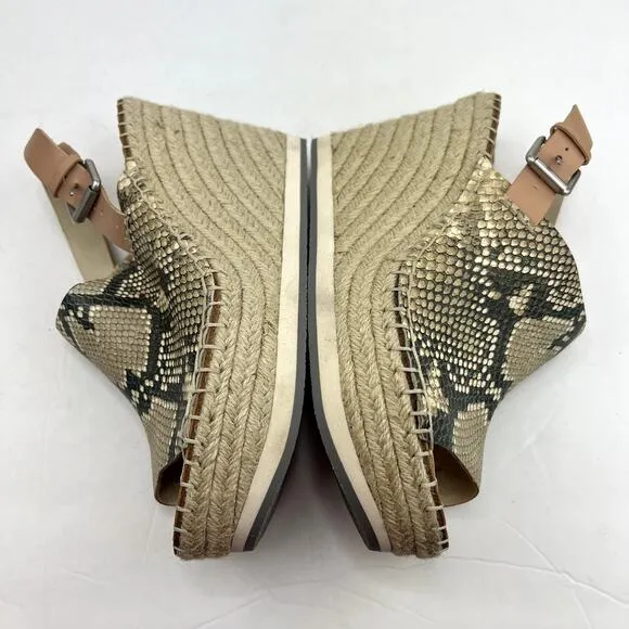 Dolce Vita Shan Snakeskin Platform Wedges