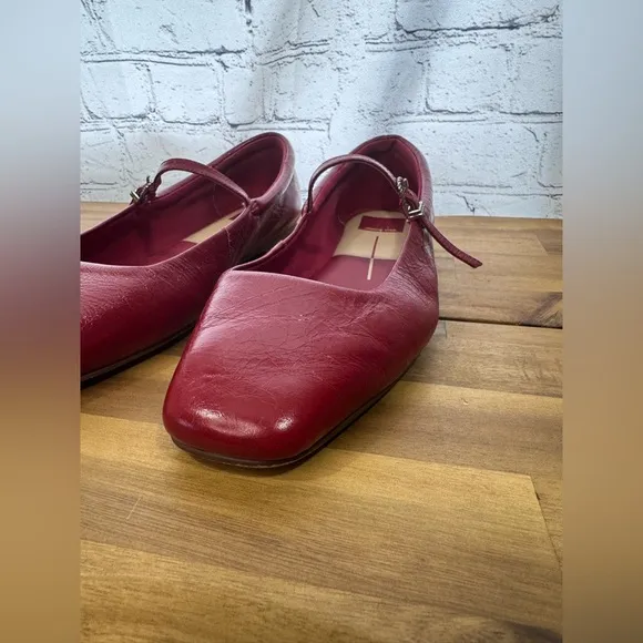 Dolce Vita Women's Red Mary Jane Flats