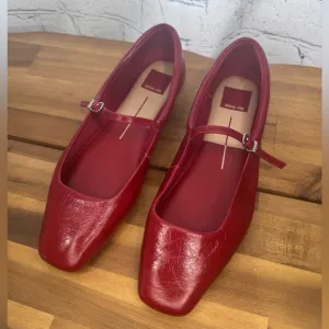Dolce Vita Women's Red Mary Jane Flats