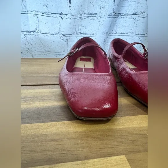 Dolce Vita Women's Red Mary Jane Flats