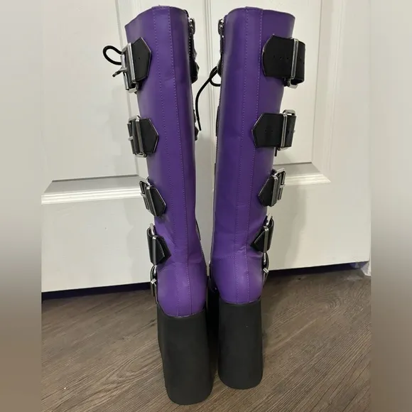 Dolls Kill / Widow Violet Appetite For Destruction Platform Studded Boots