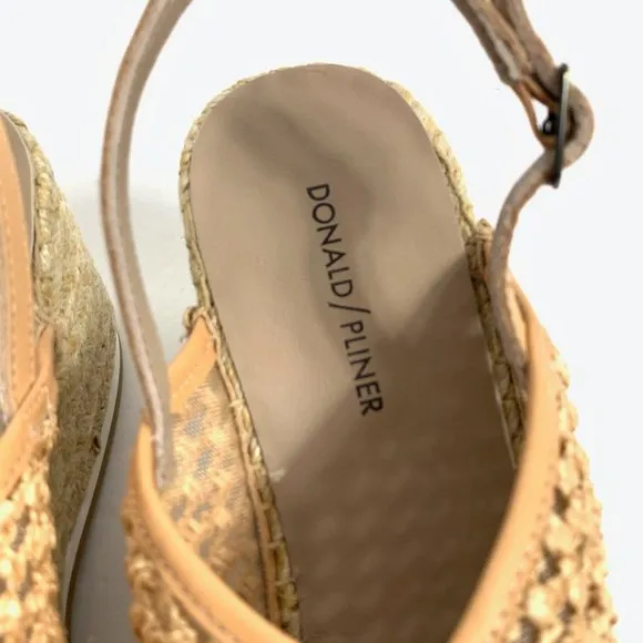 DONALD PLINER Lotti-RW Nude Raffia Woven Sandals