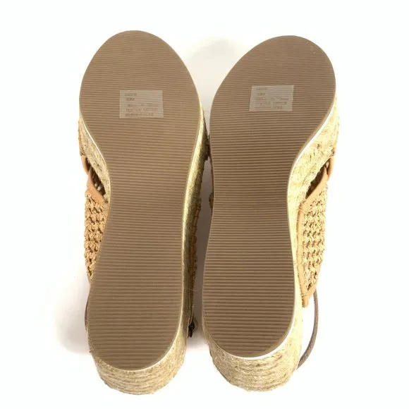 DONALD PLINER Lotti-RW Nude Raffia Woven Sandals