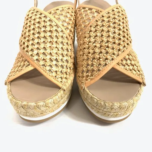 DONALD PLINER Lotti-RW Nude Raffia Woven Sandals