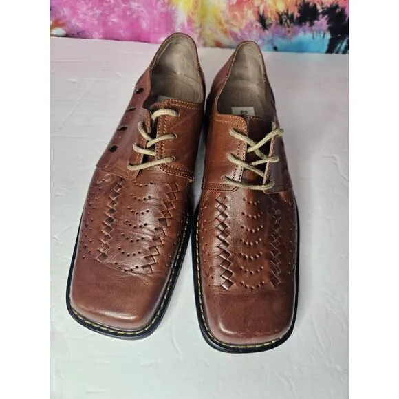 DONATO MARRONE Dibang Men's Shoes Brown US Size 10.5 Leather Upper Lining/ Sole