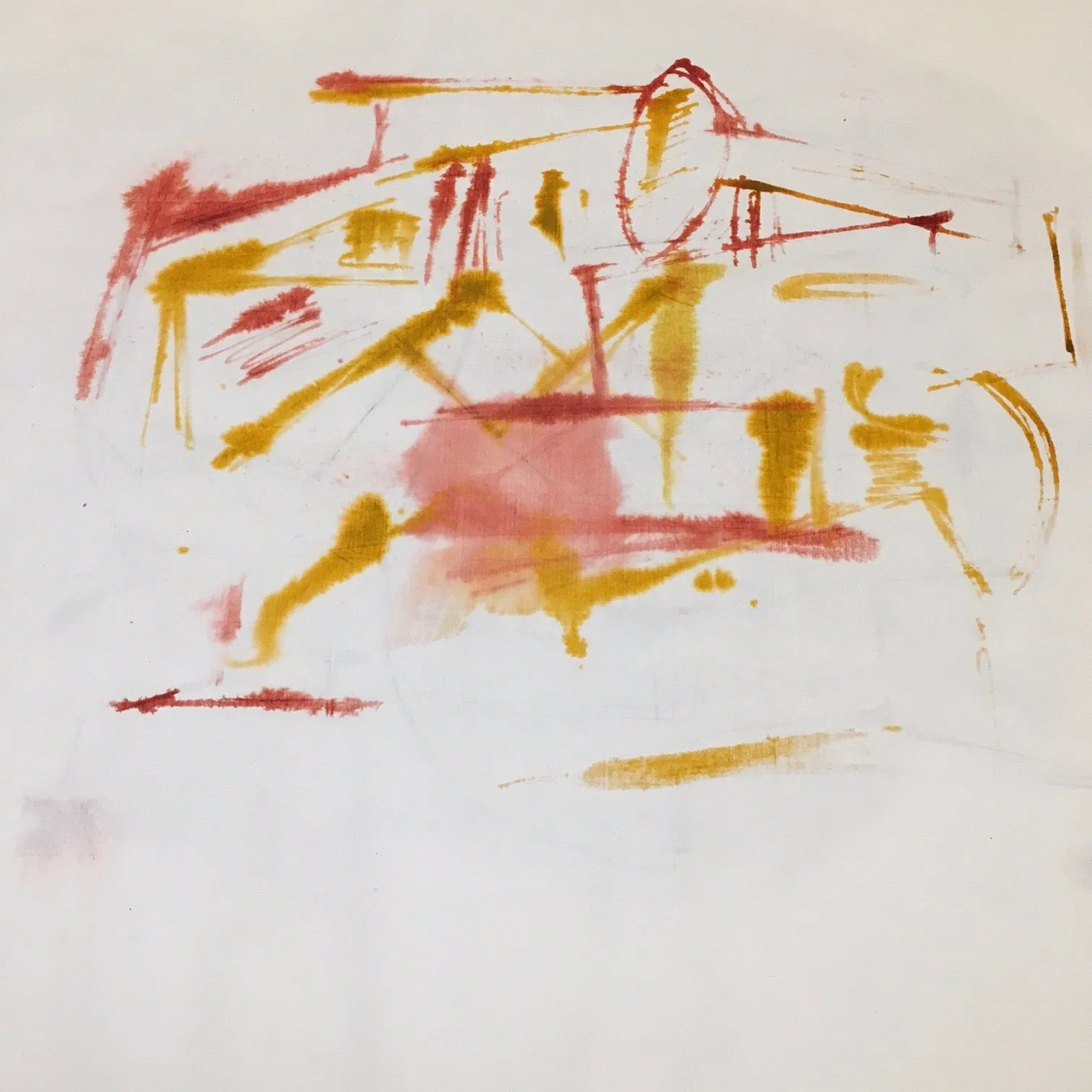 DOROTHY DEHNER “UNTITLED” DOUBLE WATERCOLOR, 1954