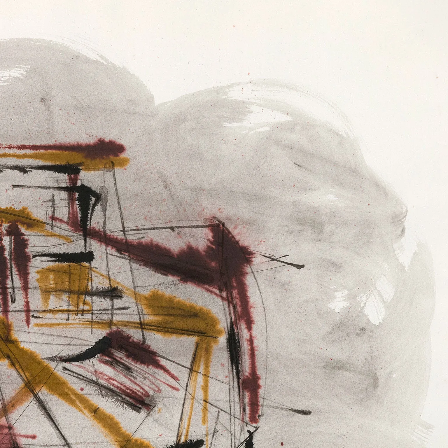 DOROTHY DEHNER “UNTITLED” DOUBLE WATERCOLOR, 1954