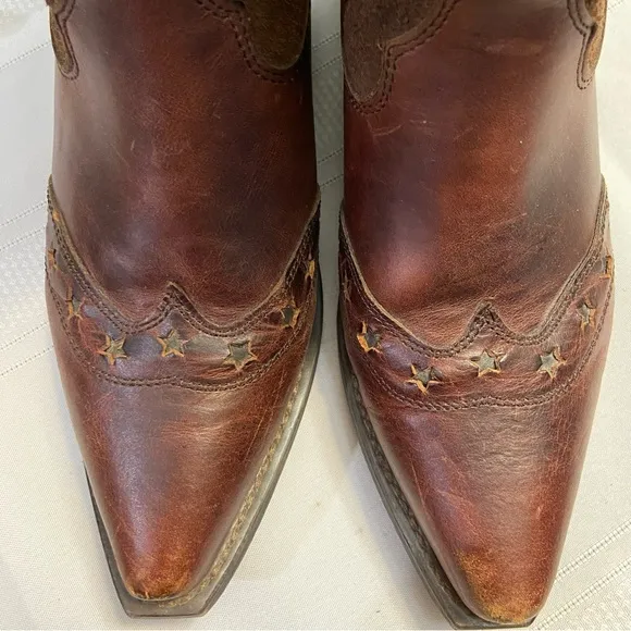 Double H Women’s Leather Western Cowboy/ Cowgirl Boots EUC size 7
