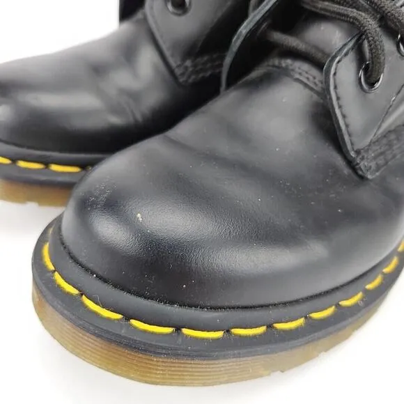 Dr Doc Martens 1460 Black Smooth Leather 8 Eye Boots UK 5 / US Womens 7 / EUR 38