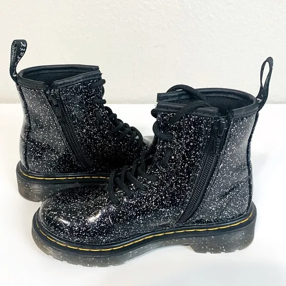 Dr. Martens 1460 Black Cosmic Glitter Boots Size 12