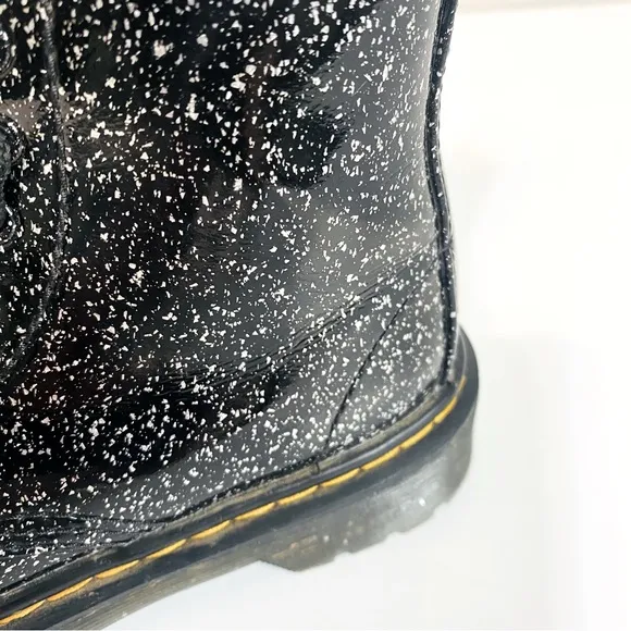Dr. Martens 1460 Black Cosmic Glitter Boots Size 12