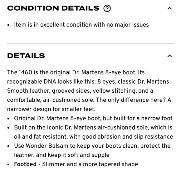Dr. Martens 1460 Black Lace Up leather Boots - like NEW, Excellent Condition!