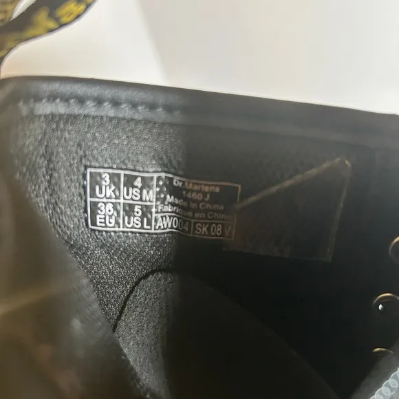Dr Martens 1460 J Combat Boots Size 4 M/5 US L