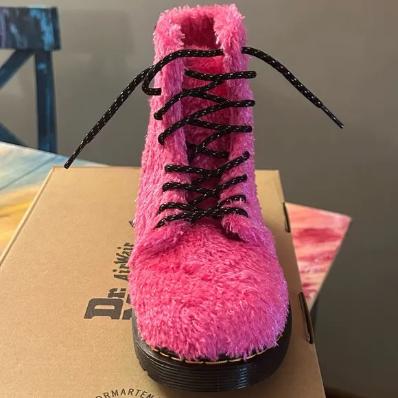 Dr. Martens 1460 Tinsel Faux Fur Boots