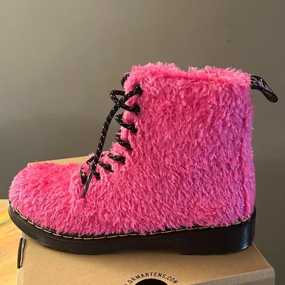 Dr. Martens 1460 Tinsel Faux Fur Boots