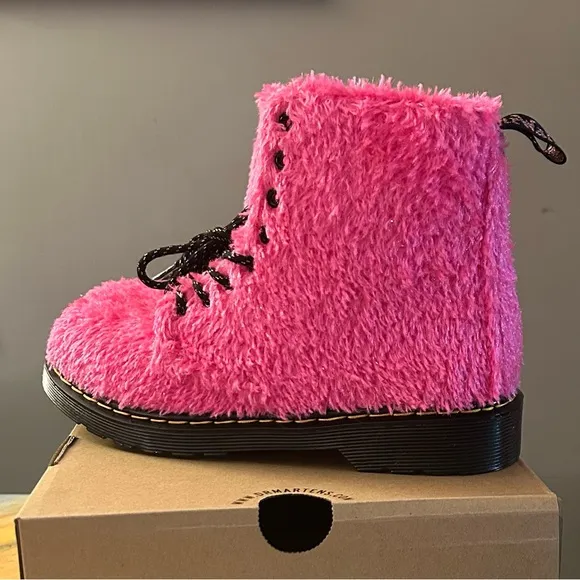 Dr. Martens 1460 Tinsel Faux Fur Boots