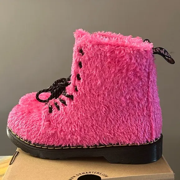 Dr. Martens 1460 Tinsel Faux Fur Boots