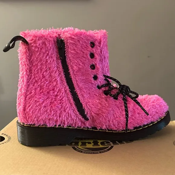 Dr. Martens 1460 Tinsel Faux Fur Boots