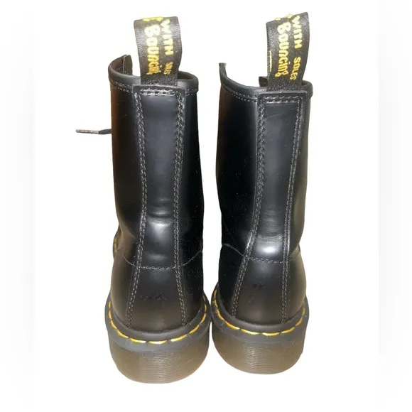 Dr Martens 1460 W smooth black leather boots size 8L