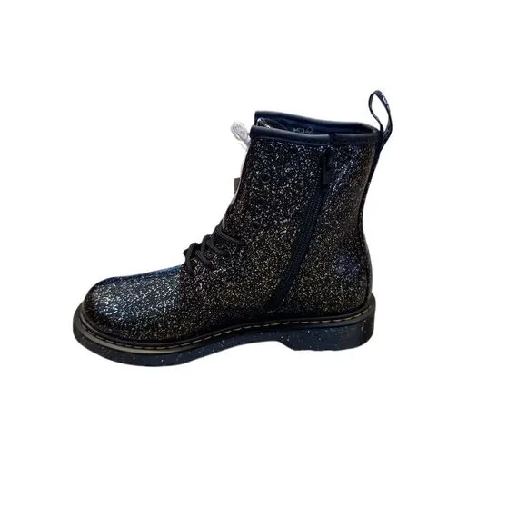 Dr. Martens 1460 Youth Black Glitter Lace Up Boots Size 6 Youth - Big Girl