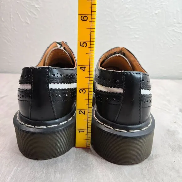Dr. Martens Bex Saddle Dress Shoes Unisex Preppy Creeper Derby Brogue Oxfords