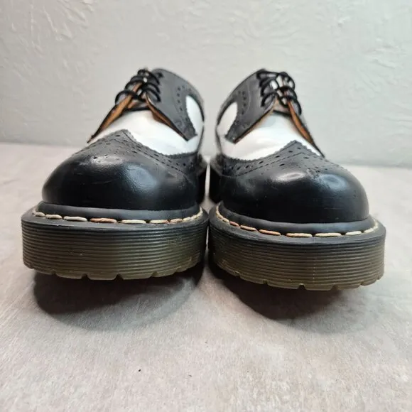 Dr. Martens Bex Saddle Dress Shoes Unisex Preppy Creeper Derby Brogue Oxfords