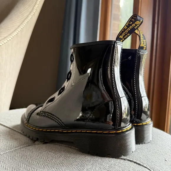 Dr. Martens Black Patent Leather Boots