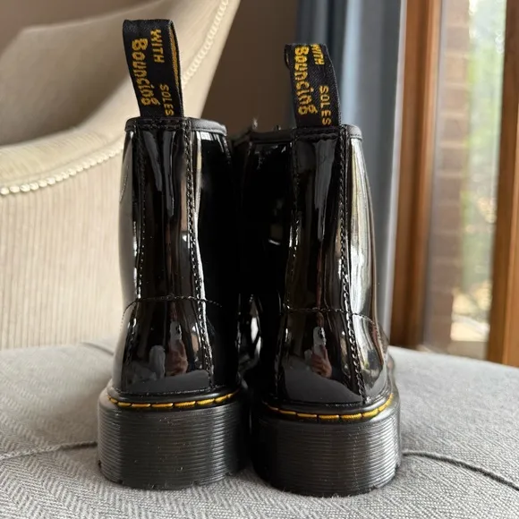 Dr. Martens Black Patent Leather Boots