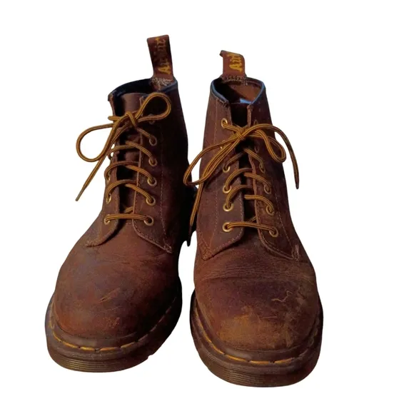 Dr. Martens Brown Leather Boots Size 10 Made In England