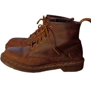 Dr. Martens Brown Leather Boots Size 10 Made In England