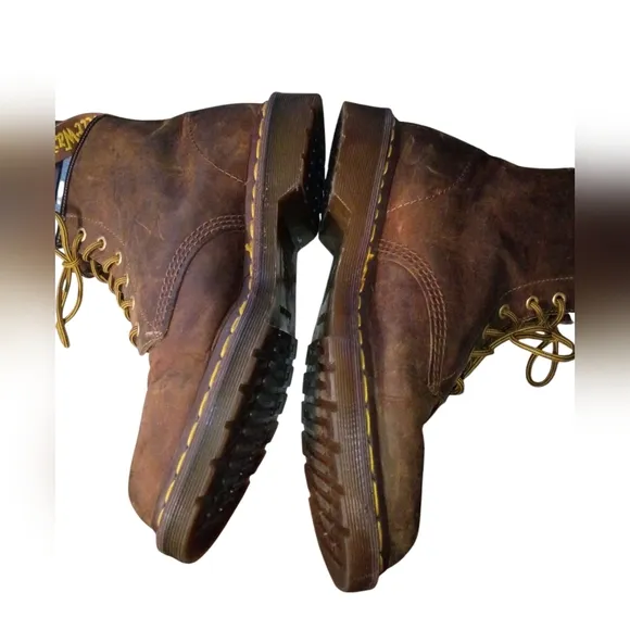Dr. Martens Brown Leather Boots Size 10 Made In England