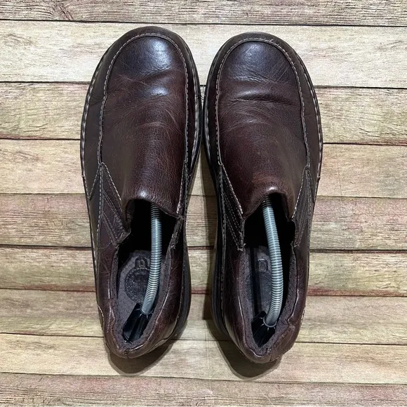 Dr. Martens Brown Leather Neil Slip On Shoes