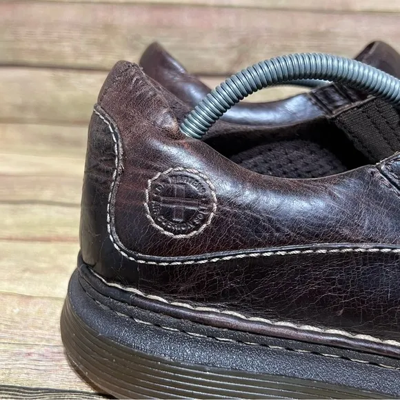 Dr. Martens Brown Leather Neil Slip On Shoes