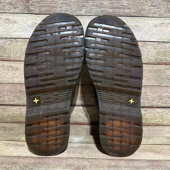 Dr. Martens Brown Leather Neil Slip On Shoes