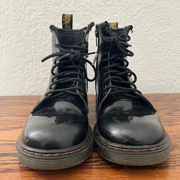 Dr. Martens Junior 1460 Patent Leather Boots Size 3
