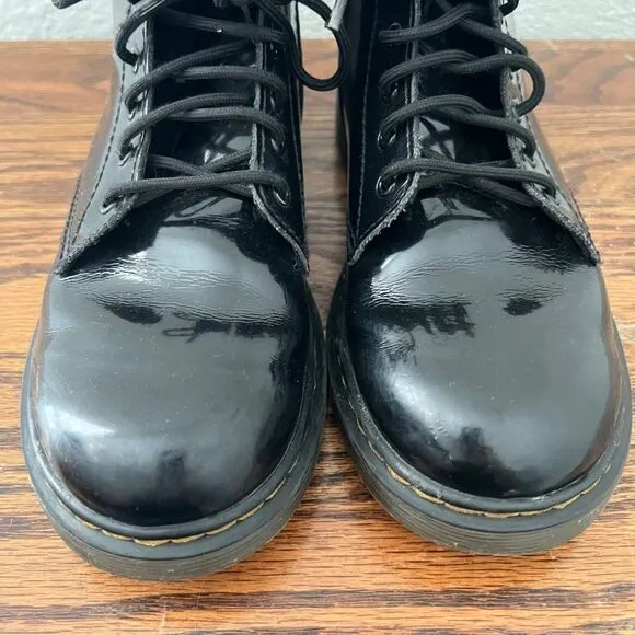 Dr. Martens Junior 1460 Patent Leather Boots Size 3