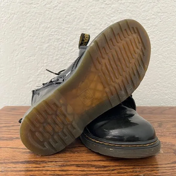 Dr. Martens Junior 1460 Patent Leather Boots Size 3