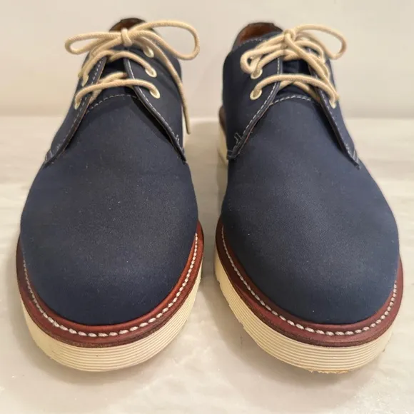 Dr. Martens - Lester Navy Wool Oxford Shoes - Size 10