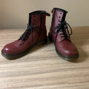 Dr. Martens Maroon 1460 Side Zip Boots Size 7 Women’s