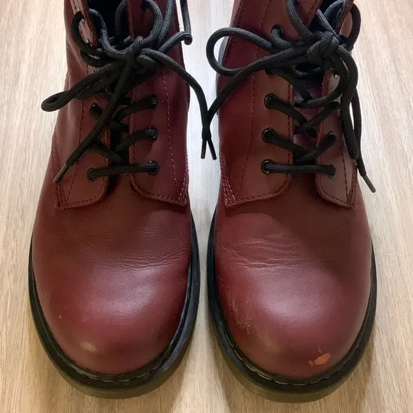 Dr. Martens Maroon 1460 Side Zip Boots Size 7 Women’s