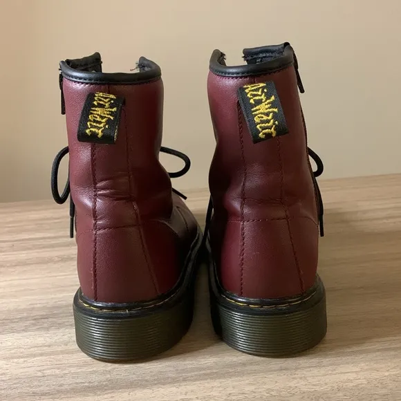 Dr. Martens Maroon 1460 Side Zip Boots Size 7 Women’s