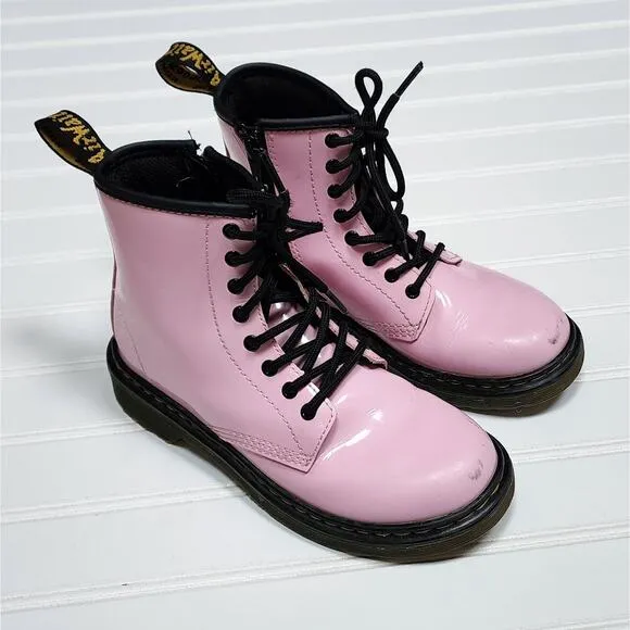Dr. Martens Patent Pink Boots
