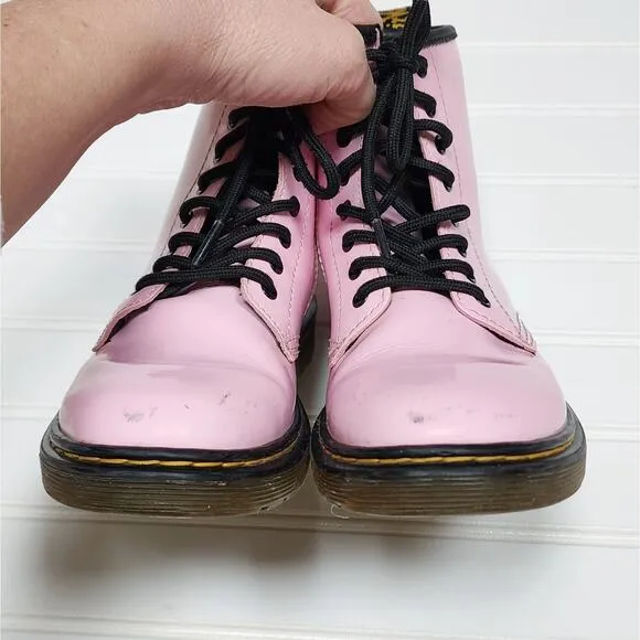 Dr. Martens Patent Pink Boots