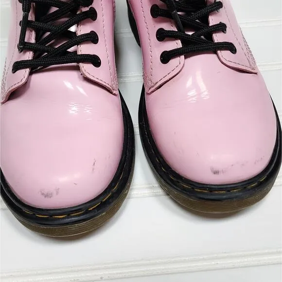 Dr. Martens Patent Pink Boots